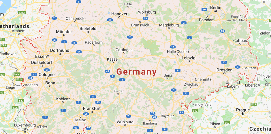 Germany Map Google Maps - Goldia Gabriellia